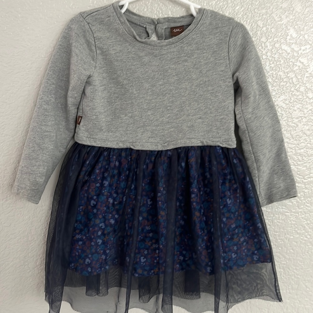 Tea collection, 18/24 months, terry, and tulle, dress